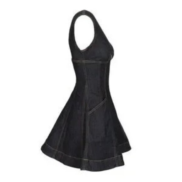 Self-Portrait Women Mini Denim Dress - Picture 3 of 7